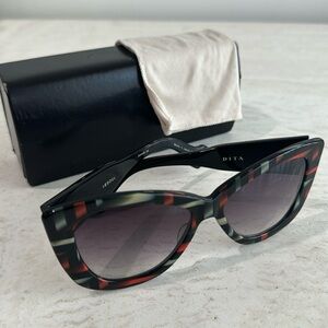 DITA Vesoul Black Multi Geo Cat Eye Sunglasses